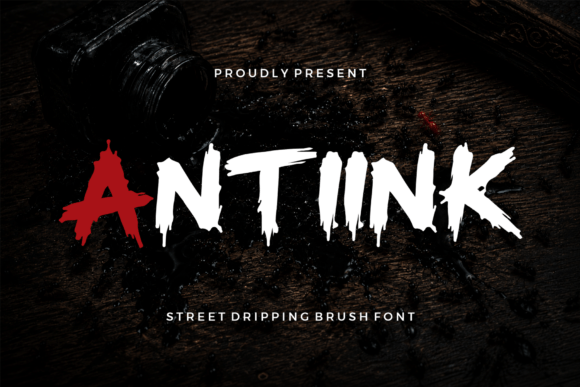 Antiink: A Brush Font Capturing Raw Urban Energy