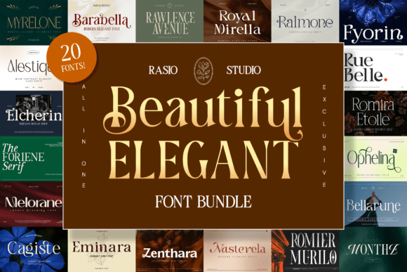 Beautiful Elegant Font Bundle: Refine Your Design Projects