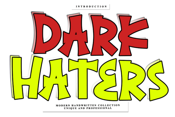 Dark Haters: A Handwritten Font That Actually Works for Modern Brands