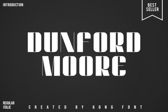 Dunford Moore: A Modern Chunky Font for Creative Projects
