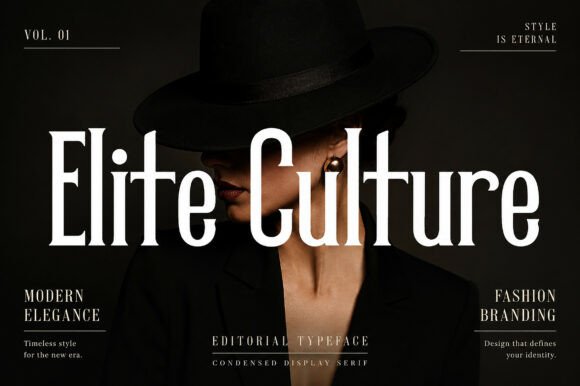 Elite Culture: A Typeface for Unforgettable Visual Statements