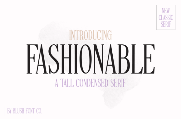 Fashionable Font: Where Skinny Serif Meets Modern Elegance
