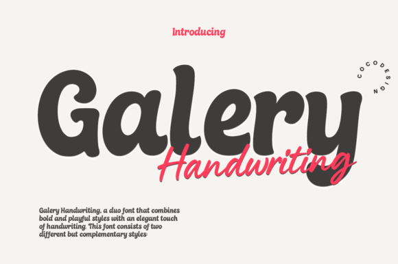 Galery Handwriting: The Font Duo for Bold & Personal Design