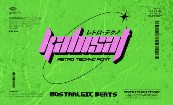 Kabisat: Unveiling the Retro Techno Font for Bold Design