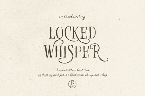 Locked Whisper: A Font Duo That Feels Like a Handwritten Letter