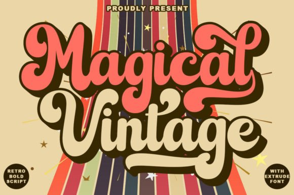 Magical Vintage: The 70's Script Font That Feels Like a Discovery