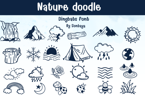 Nature Doodle: A Playful Creative Font for Modern Projects