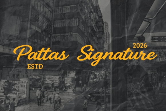 Pattas Signature: The Retro Script Font with Urban Soul