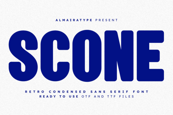 Scone: A Bold Retro Sans Serif for Modern Brands