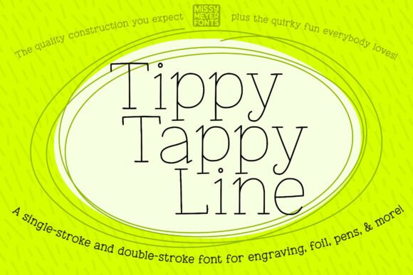 Tippy Tappy Line: A Creative Font for Stylus-Based Projects