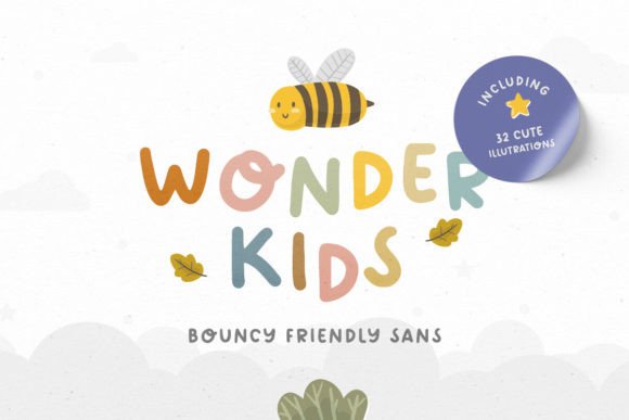 Wonder Kids: Crafting Playful Branding with a Bouncy Handwritten Font
